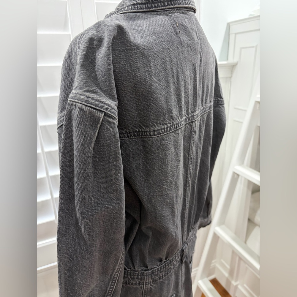 American Eagle Dark Wash Denim Dress (L) - Picture 4 of 9